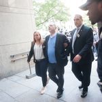 Weinstein arrives in court in handcuffs<br>